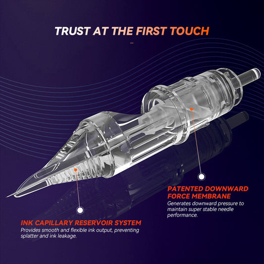 Aiguilles de tatouage T&T AWE à pointe longue et plate (20 pièces/boîte)