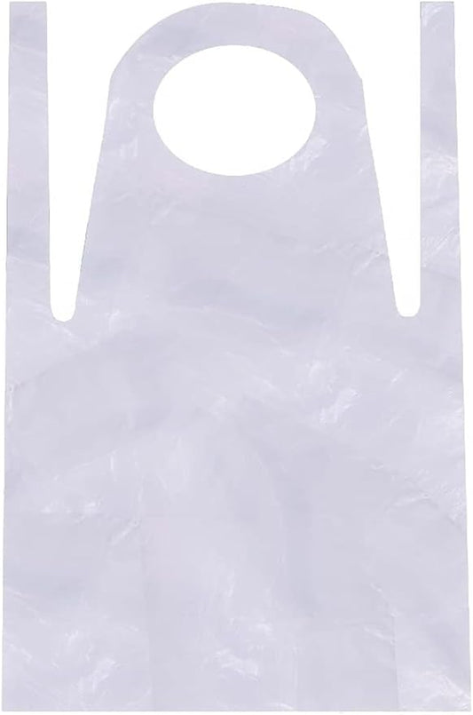 White Disposable Aprons(10pcs)not including arm sleeves