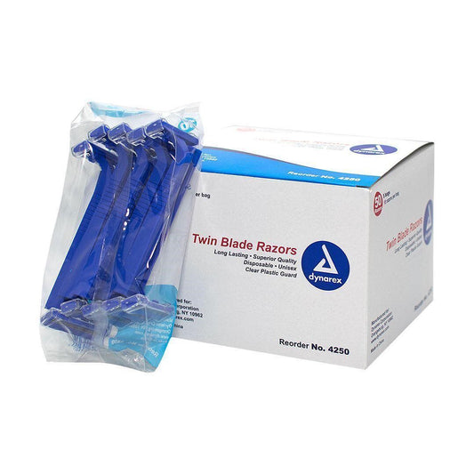 Dyna Care Rasierer mit zwei Klingen, blau