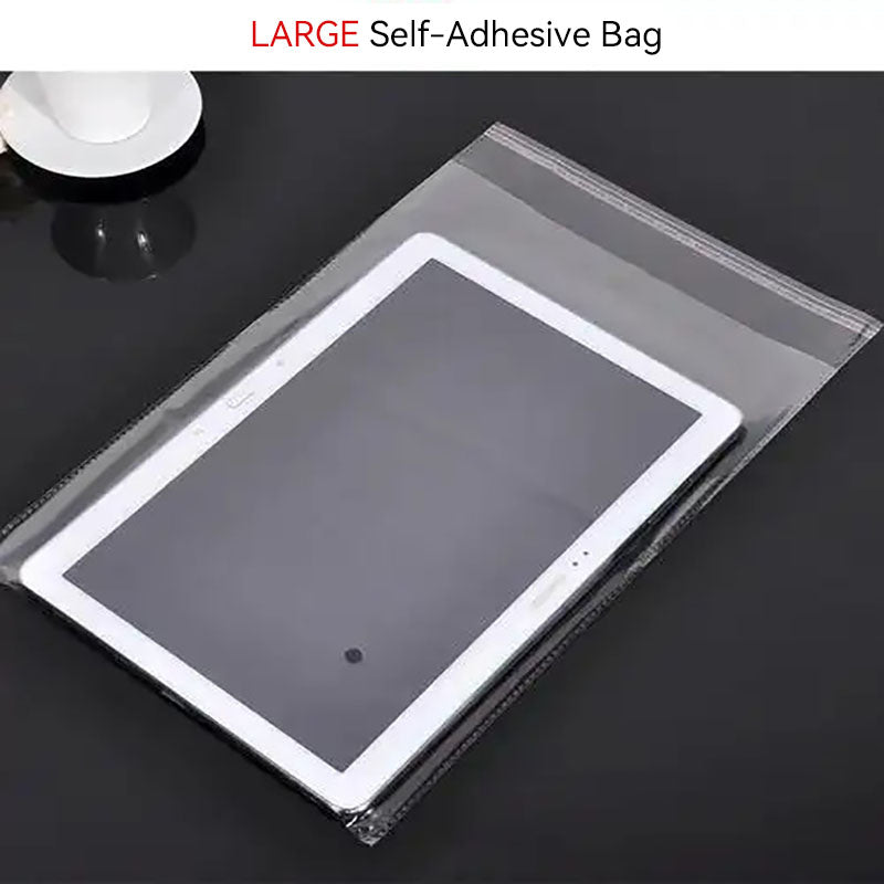 Resealable Self Sealing Clear Plastic Bags For Tablet 20cm*28cm (100 pcs)