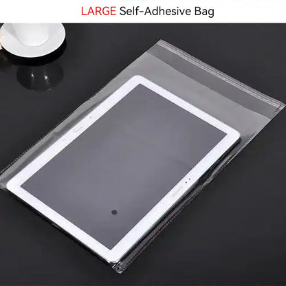 Resealable Self Sealing Clear Plastic Bags For Tablet 20cm*28cm (100 pcs)