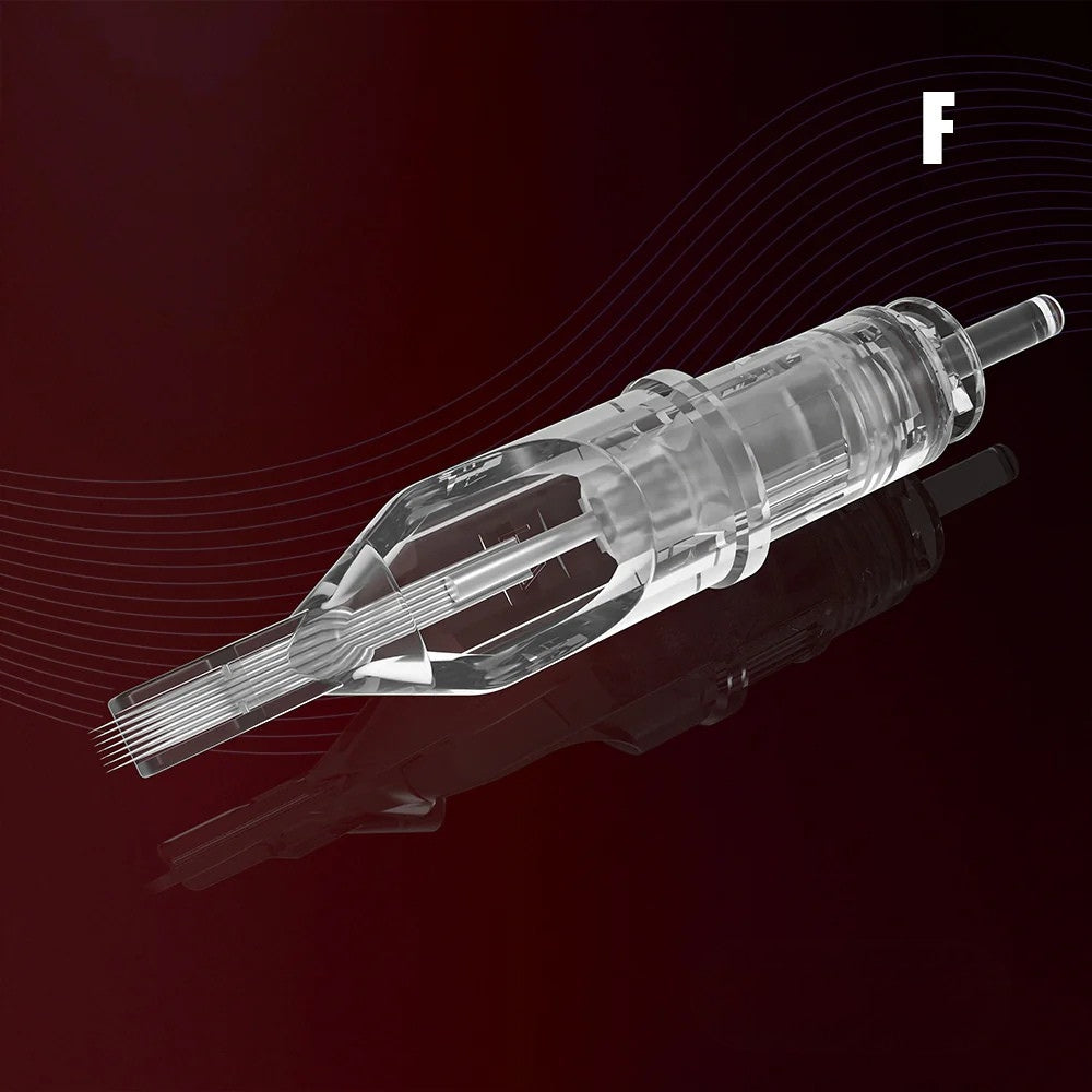 Aiguilles de tatouage T&amp;T MAX à pointe longue et plate (10 pièces/boîte) 