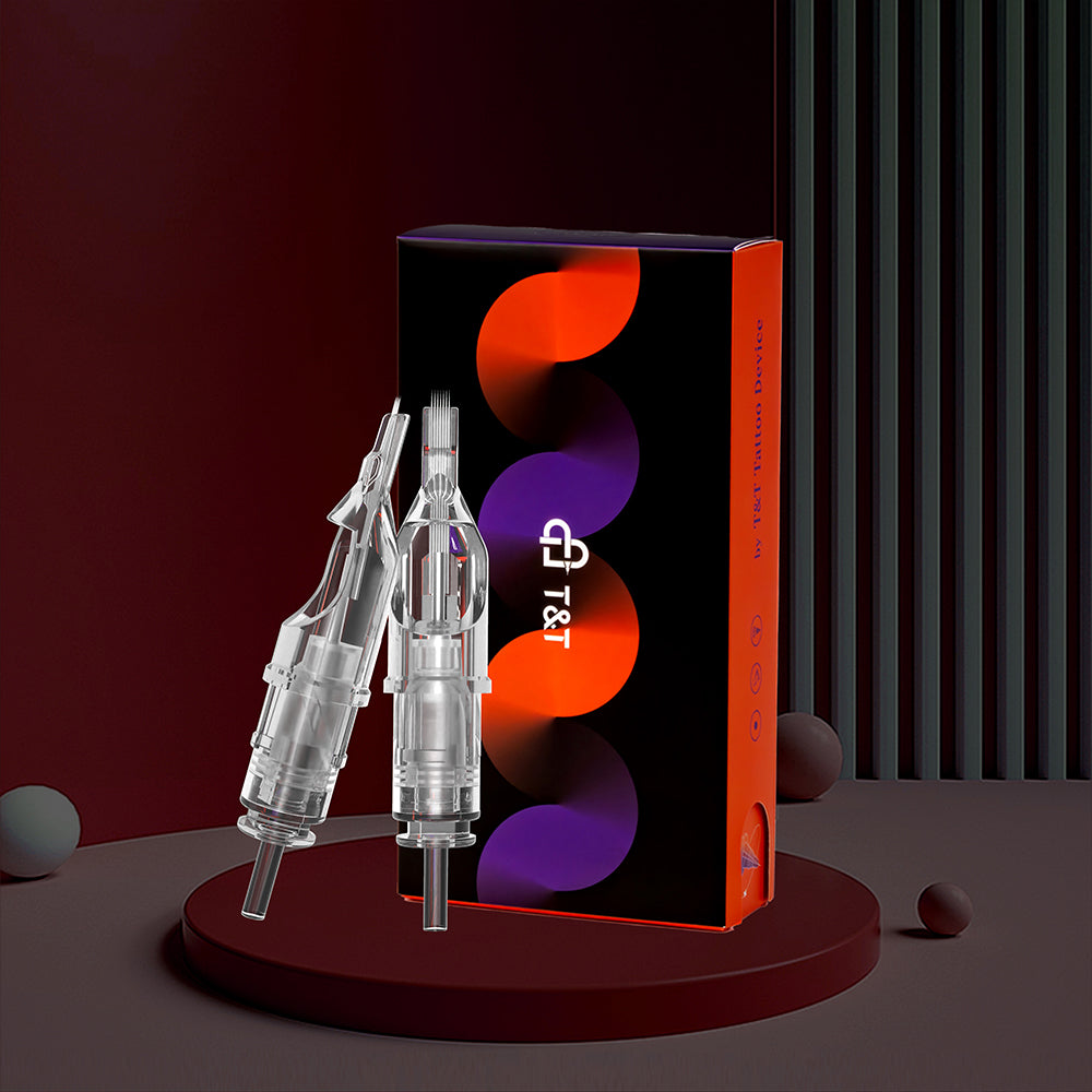 Aiguilles de tatouage T&amp;T MAX à pointe longue et plate (10 pièces/boîte) 