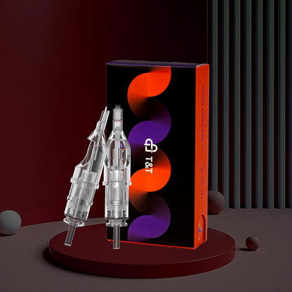 Aiguilles de tatouage T&amp;T MAX à pointe longue et plate (10 pièces/boîte) 