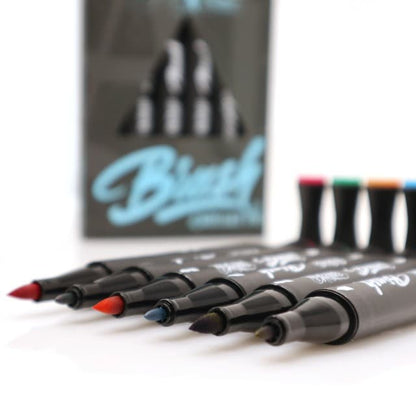 Alpha Markers Skin Marker Set mit Pinsel und Rundspitze