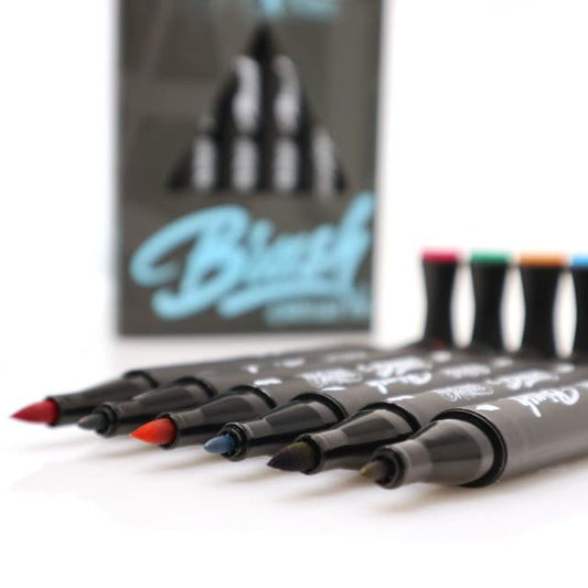 Alpha Markers Skin Marker Set mit Pinsel und Rundspitze