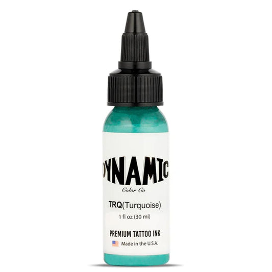 Encre de tatouage turquoise dynamique