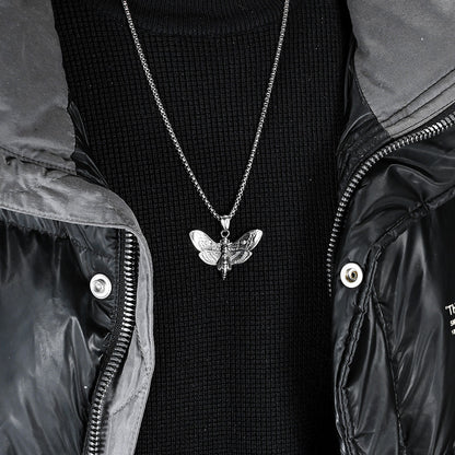 Death Moth Necklace – Dark Street Tattoo Jewelry