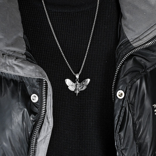 Death Moth Necklace – Dark Street Tattoo Jewelry