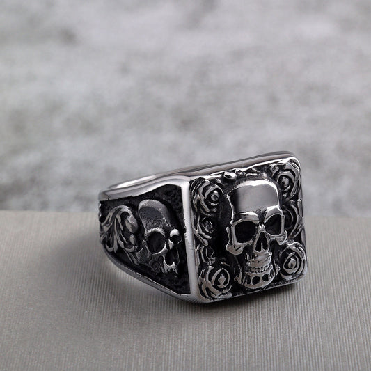 Skull Ring – Vintage Punk Stainless Steel