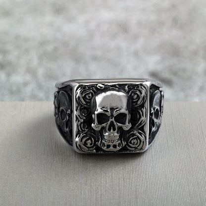 Skull Ring – Vintage Punk Stainless Steel