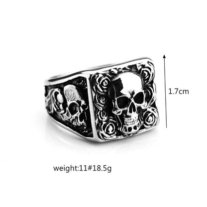 Skull Ring – Vintage Punk Stainless Steel