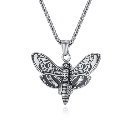 Death Moth Necklace – Dark Street Tattoo Jewelry