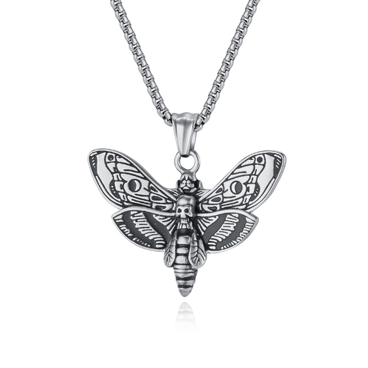 Death Moth Necklace – Dark Street Tattoo Jewelry