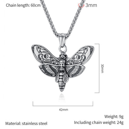 Death Moth Necklace – Dark Street Tattoo Jewelry