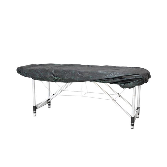 Peerless Spannbettlaken mit Gummizug / Bettüberwurf - Schwarz