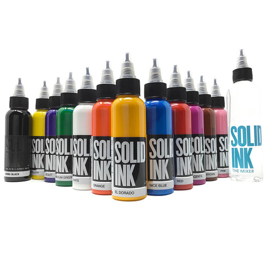 Solid Ink – 12-Farben-Tattoo-Farben-Set