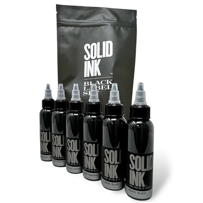 Solid Ink Black Label Grey Wash Set inklusive Futter und Heavy