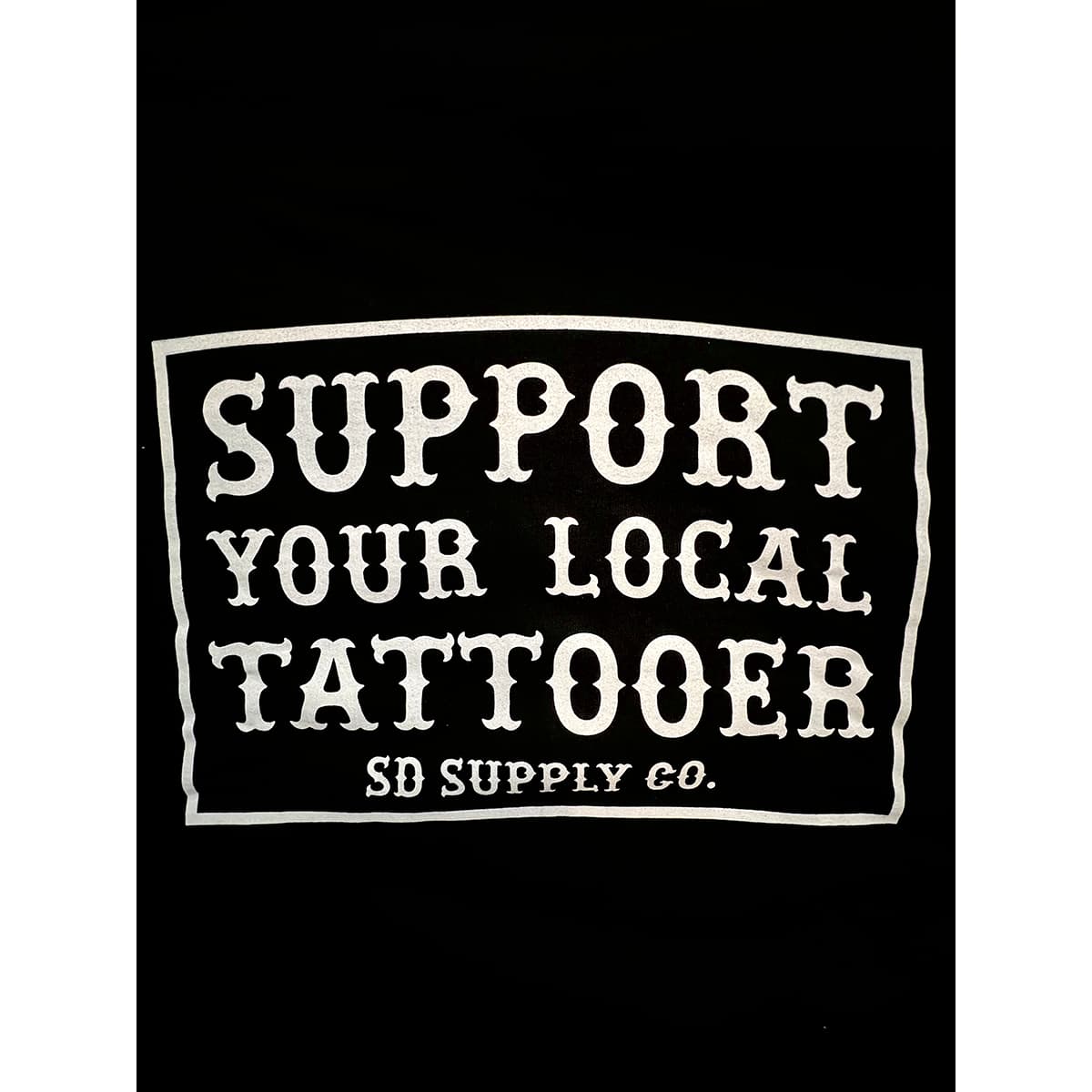 Sweat à capuche zippé « Soutenez votre tatoueur local »