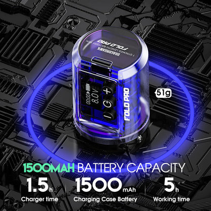 Dragonhawk Fold Pro Wireless Tattoo Pen Machine with 7 Stroke Length