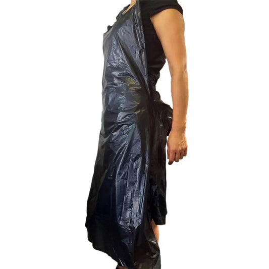 Schwarze Einwegschürze