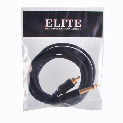 Elite Straight RCA Clip Cord – Robustes 2,4 m langes Tattoo-Maschinenkabel